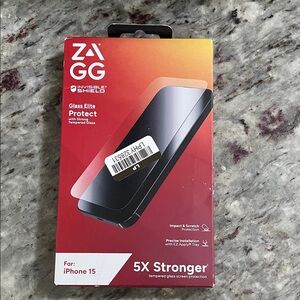 NEW ZAGG Glass Elite Screen Protector iPhone 15